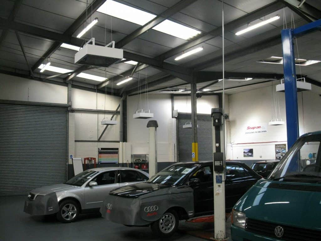 Herschel Advantage IRP4 in warehouse setting (car service bay)