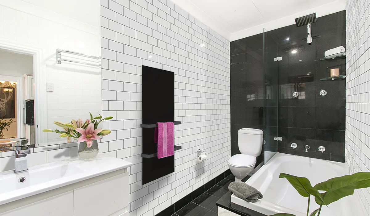 Select XLS Towel heater black