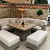 Stunning Herschel California Gold wall mounted in outdoor patio area