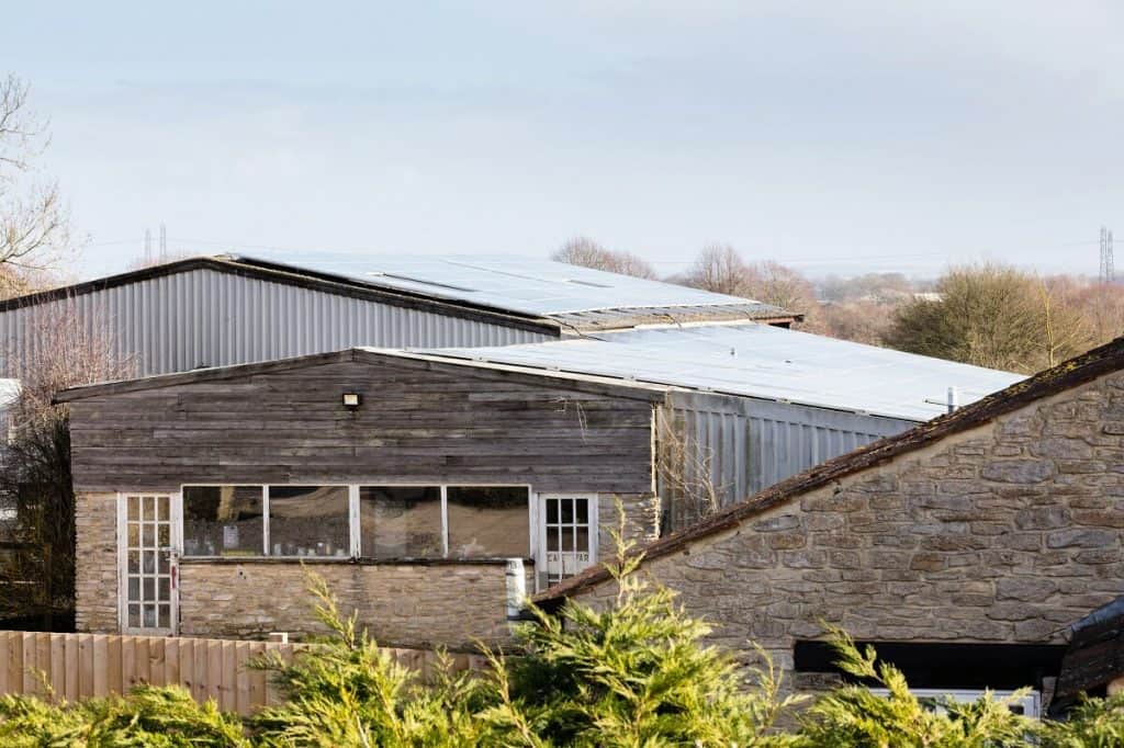 Solar panels provide the energy for infrared heating