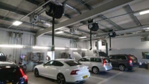 Snows Motor Group workshop heating