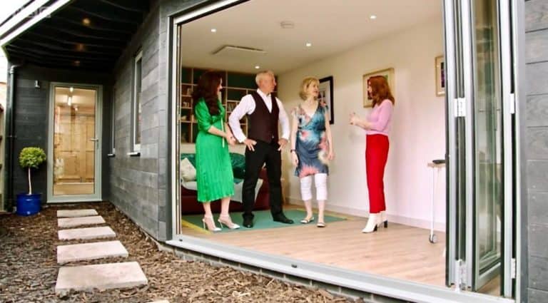 As seen on TV Your Home Made Perfect installs Herschel infrared heating for garden room