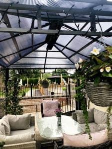 Herschel Manhattan outdoor heaters warming restaurant terrace