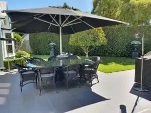 California Black Outdoor Heater with adjustable stand