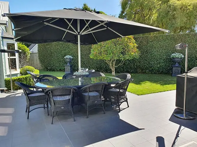 California Black Outdoor Heater with adjustable stand