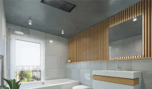 Krystal Black bathroom installation