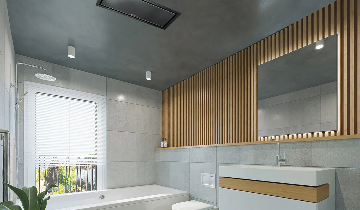 Krystal Black bathroom installation