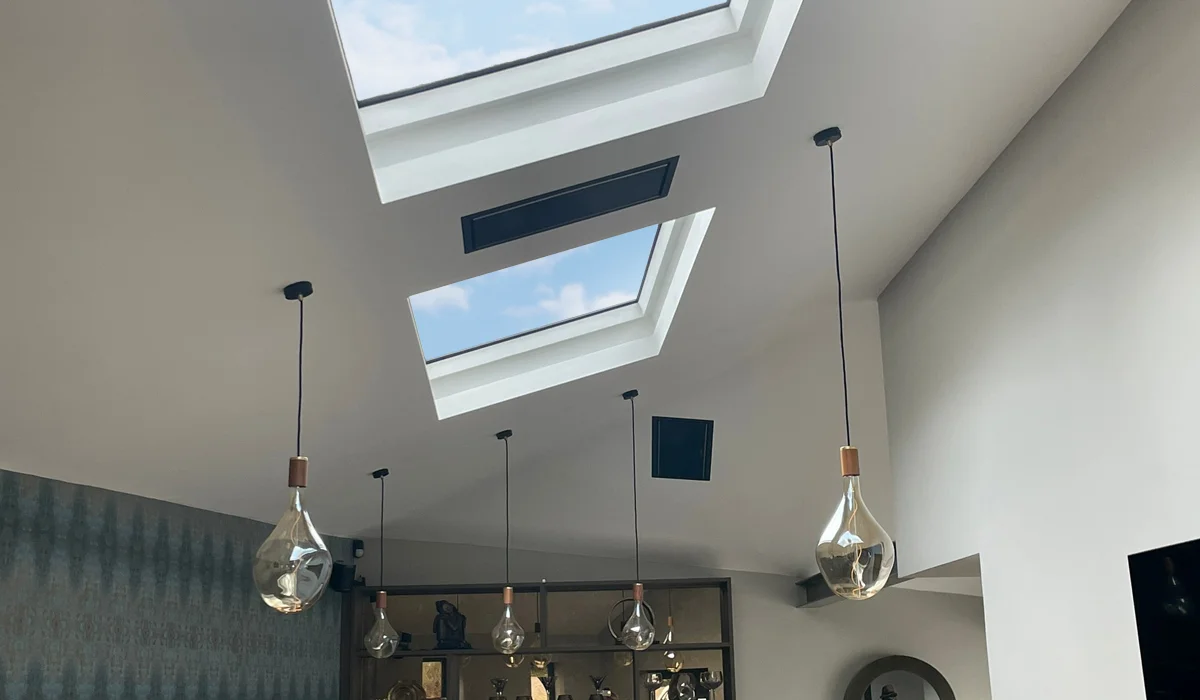 Krystal Black recess ceiling installation