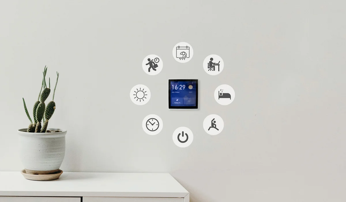 The Touch Screen Control Centre is a central hub where you can activate up to 100 Scenes from one place