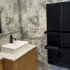 Select XLS Infrared Towel Heater installed in bathroom