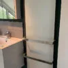Select XLS Infrared Towel Heater installed in bathroom