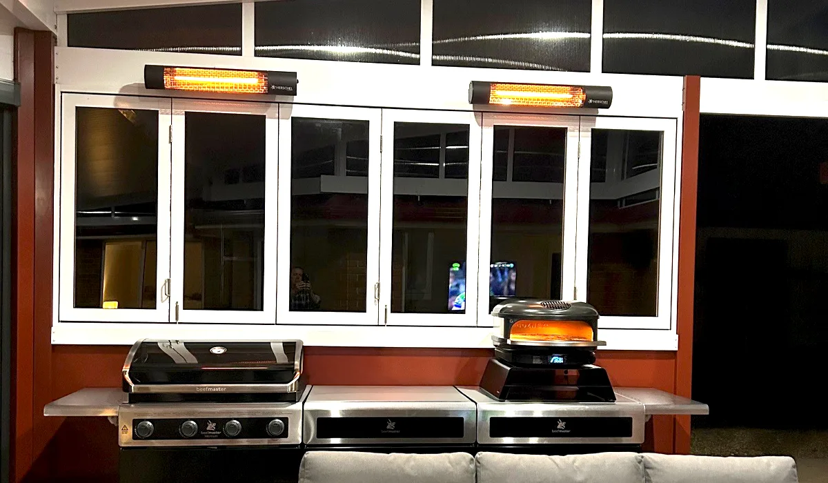 Deck heating using Herschel California