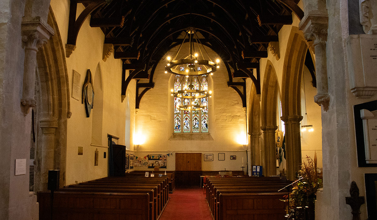 Halos installed in St Michael's Church, Winterbourne