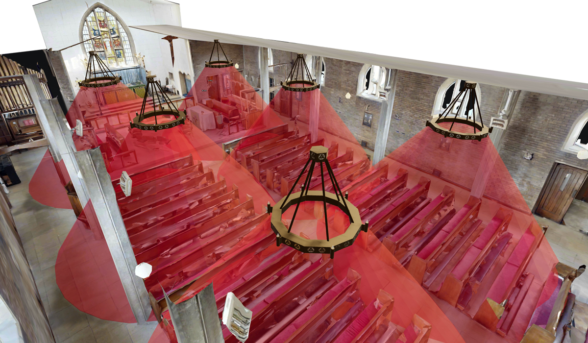 Halos with heating zones