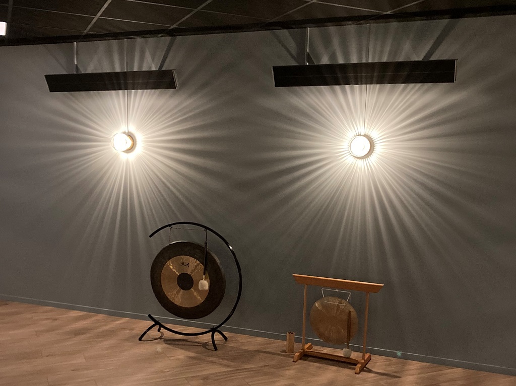 Herschel Infrared Summit heaters for hot yoga studios