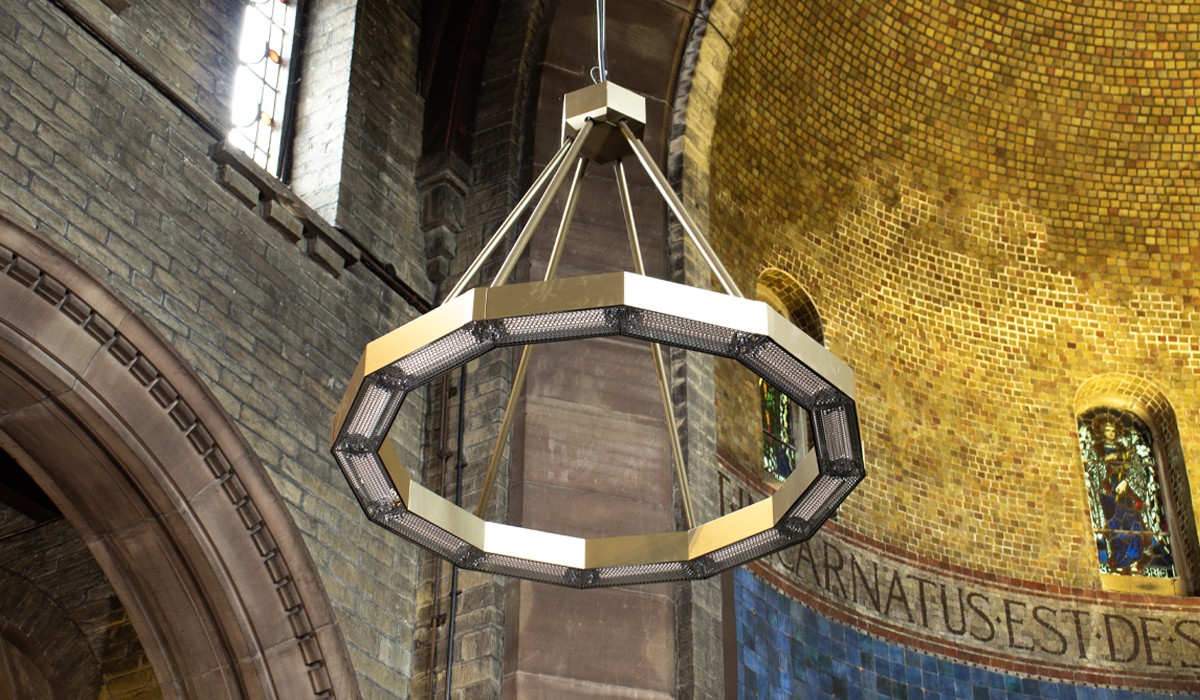 Halo installed in church