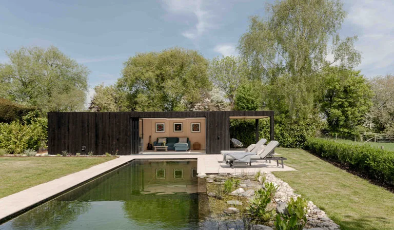 Elegant Pool House heated by Herschel