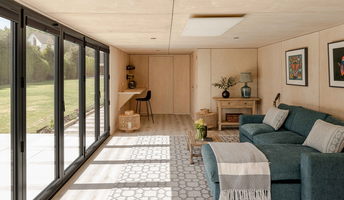 Comfort panels installed in pool house