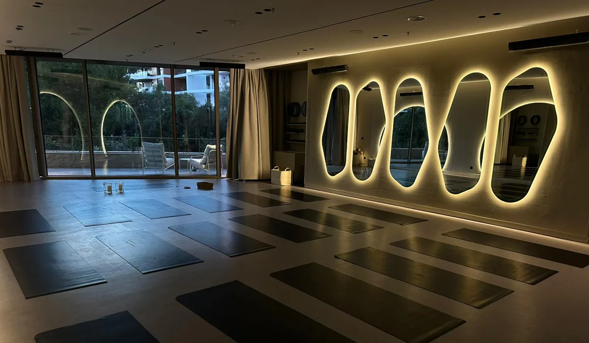 Parisian hot yoga studio