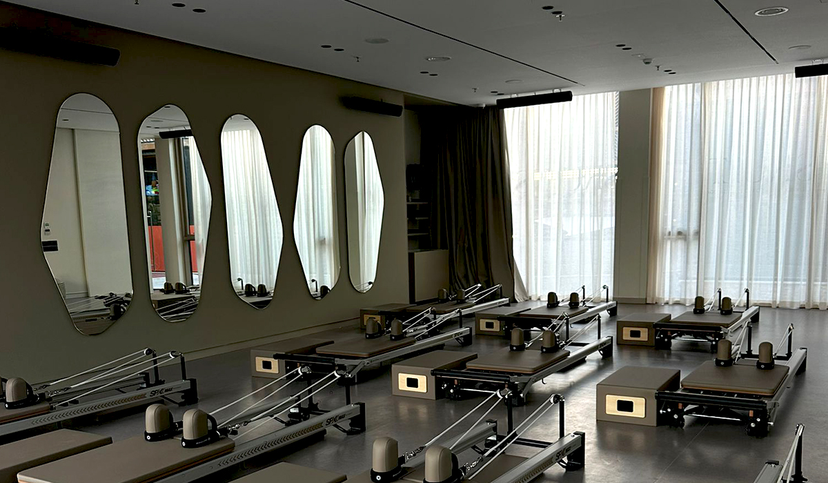 Parisian hot yoga studio
