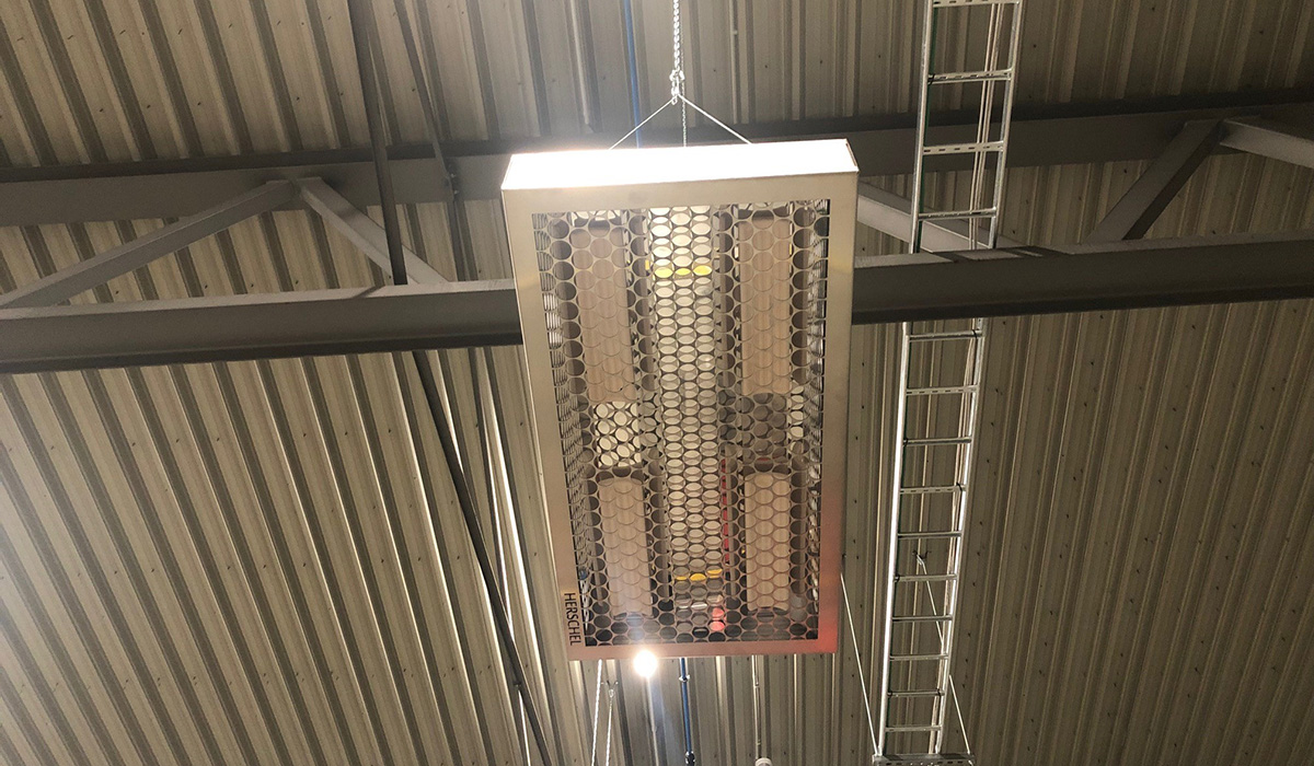 Power 4 warehouse heaters installed in Kingspan